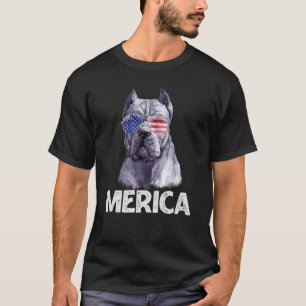 Merica Cane Corso American Flag Sunglasses 4th Of T-Shirt
