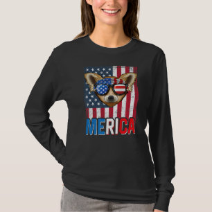 Merica Chihuahua Dog 4th Of July  American Flag  1 T-Shirt