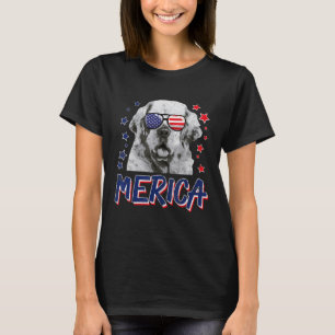 Merica Clumber Spaniels Dog 4th Of July Usa T-Shirt