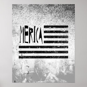 Merica Flag Poster