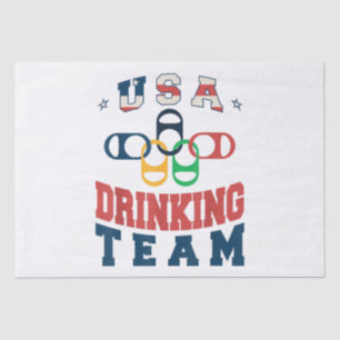 Merica Funny USA Drinking Team Patriotic USA Ameri Tissue Paper