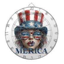 Merica Girl, Fourth of July Glam Girl with Stars