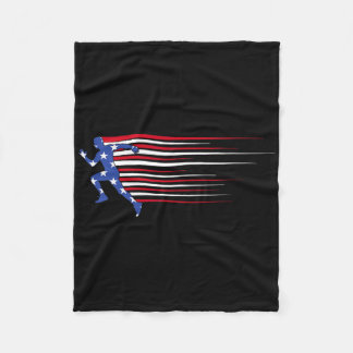 ‘merica Gorilla Flag Sungles Funny Patriotic Fleece Blanket