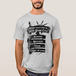 Merica Humour America USA Funny Patriotism New Yor T-Shirt