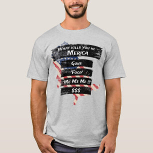 Merica Humour America USA Funny Patriotism T-Shirt