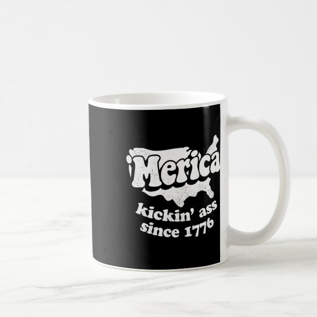 Merica Kickin' Since 1776  Coffee Mug (Right)