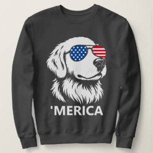 Merica Labrador Patriotic 4th of July Sweatshirt