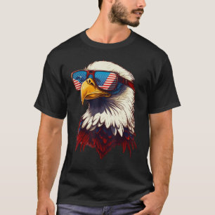 Merica Patriotic Bald Eagle 4th Of July USA Americ T-Shirt