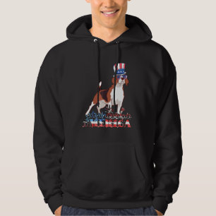 Merica Patriotic Beagle Dog Owner American Flag 4t Hoodie