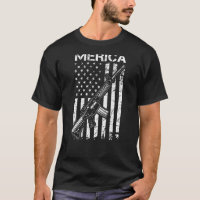 MERICA Pro Gun AR15 USA Flag 2nd Amendment ON BACK