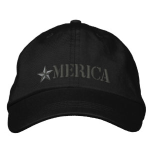 Merica Star Embroidered Hat