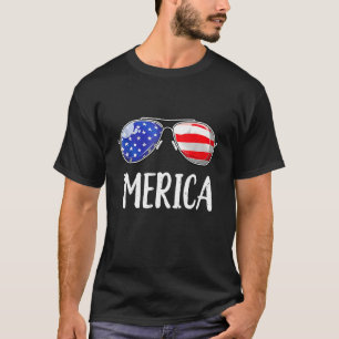 Merica Sunglasses 4th Of July Men Women USA Americ T-Shirt