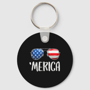 Merica Sungles 4th Of July For Men Women Kids Us Keychain