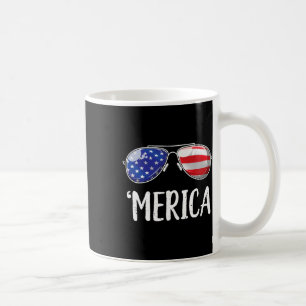 Merica Sungles 4th Of July Men Women Usa American  Coffee Mug
