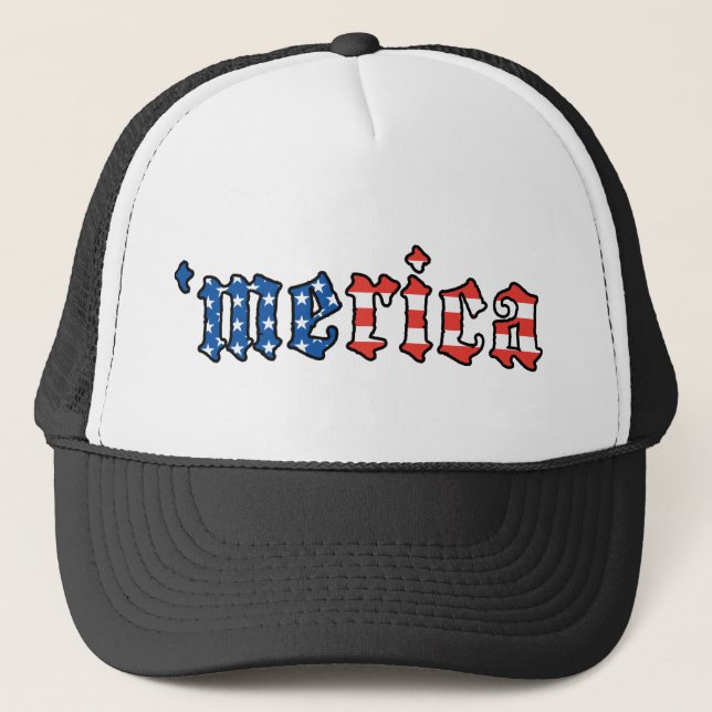 Merica Trucker Hat (Front)