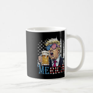 Merica Trump 4th Of July Funny Drinking Beer Men W Coffee Mug