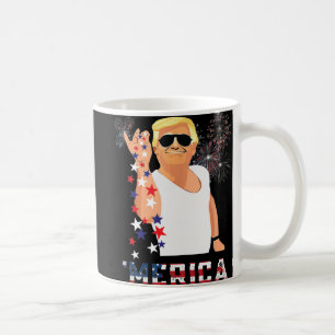 Merica Trump Outfits Don Drunk Donald Drunk 4th of Coffee Mug