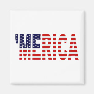 'MERICA US Flag Magnet