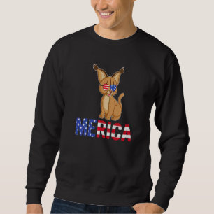 Merica Usa Flag Bobcats Sunglasses Patriotic 4th O Sweatshirt