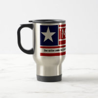 MERICA - USA Flag Shape Customizeable Text