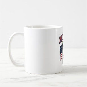 MERICA Vintage Liberty Patriotic Coffee Mug