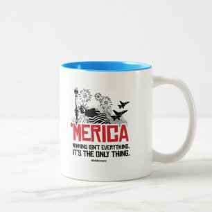 'Merica - Winning isn't everything Two-Tone Coffee Mug