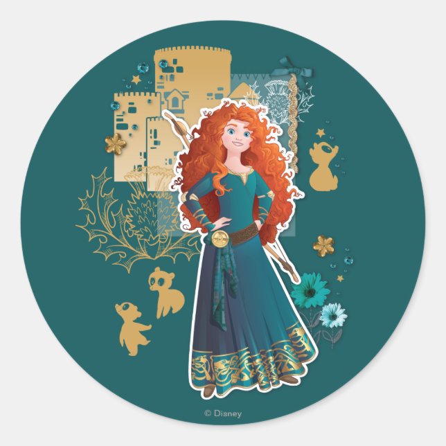 Merida - Confidence Makes Me Brave Classic Round Sticker (Front)