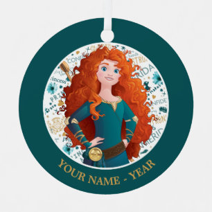 Merida   Hands On Hips Add Your Name Metal Ornament