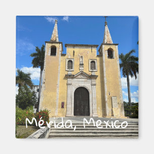 Merida, Mexico - Square Magnet