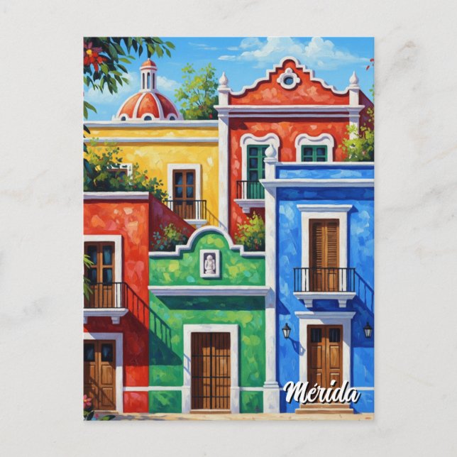 Merida Mexico Travel Postcard (Front)