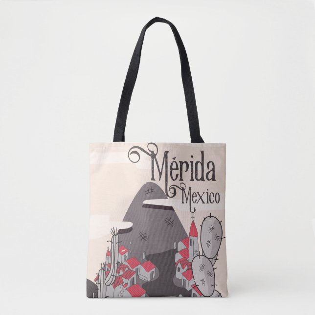 Mérida Mexico travel poster Tote Bag (Front)