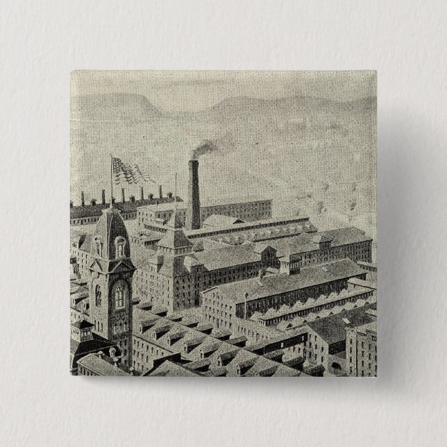 Meriden Britannia Co 2 Inch Square Button (Front)