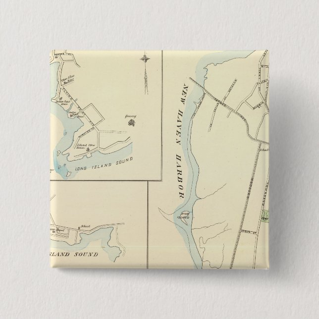 Meriden north 2 inch square button (Front)