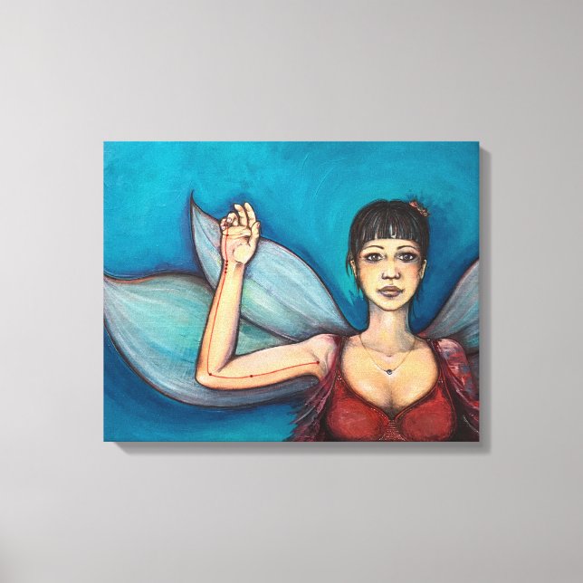 Meridian, Fairy Art / Heart Meridian Canvas Print (Front)