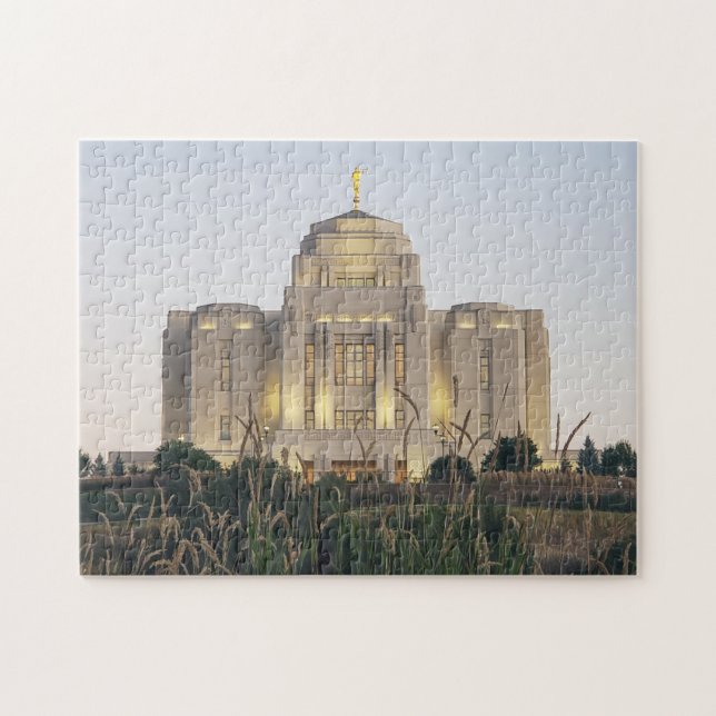 Meridian Idaho Temple Jigsaw Puzzle (Horizontal)