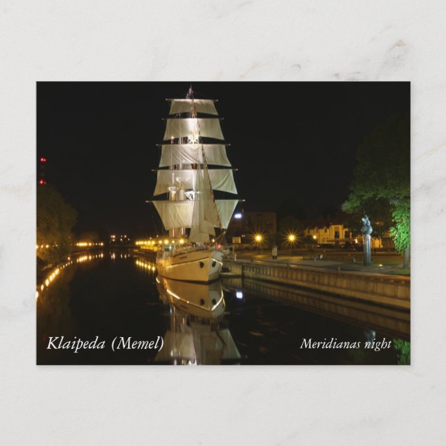 Meridianas nuit par la carte postale @LoveKlaipeda (Devant)