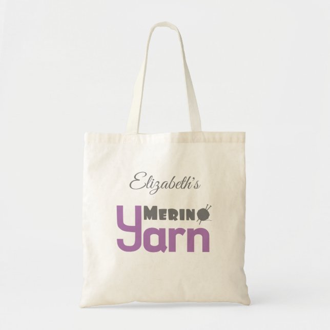 Merino Yarn Tote Bag (Front)