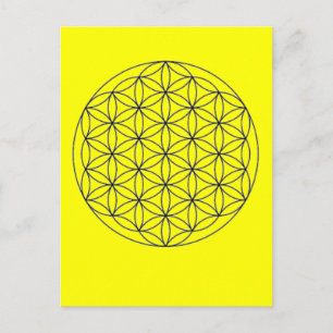 merkaba flower of live postcard