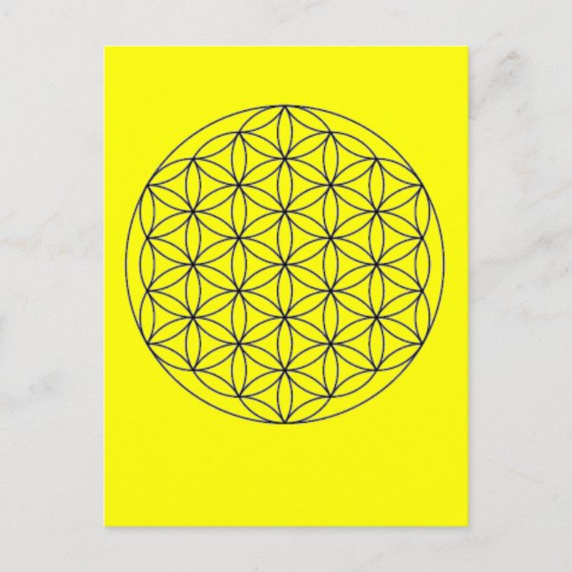 merkaba flower of live postcard (Front)