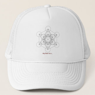 Merkaba, metatrons cube, star tetrahedron hat