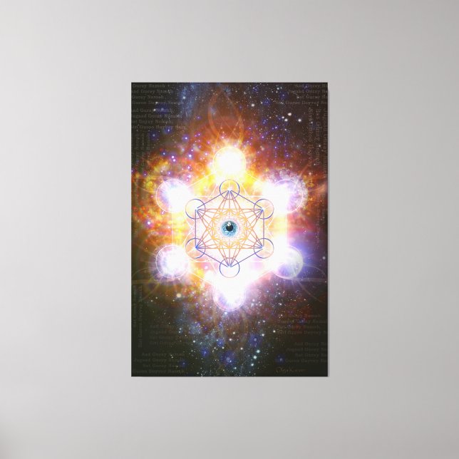Merkaba- Protective energy of the Universe Canvas Print (Front)
