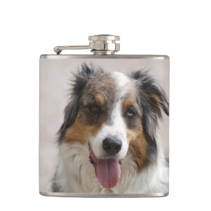 merle aussie hip flask