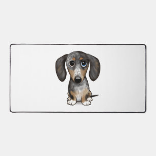 Merle Dapple Dachshund Cute Wiener Dog   Desk Mat