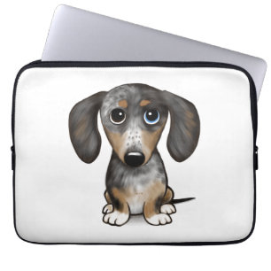 Merle Dapple Dachshund Cute Wiener Dog   Laptop Sleeve