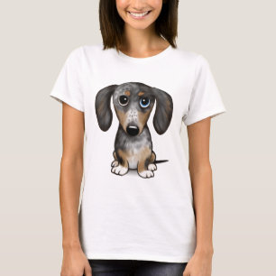 Merle Dapple Dachshund Cute Wiener Dog T-Shirt