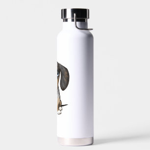 Merle Dapple Dachshund Cute Wiener Dog   Water Bottle