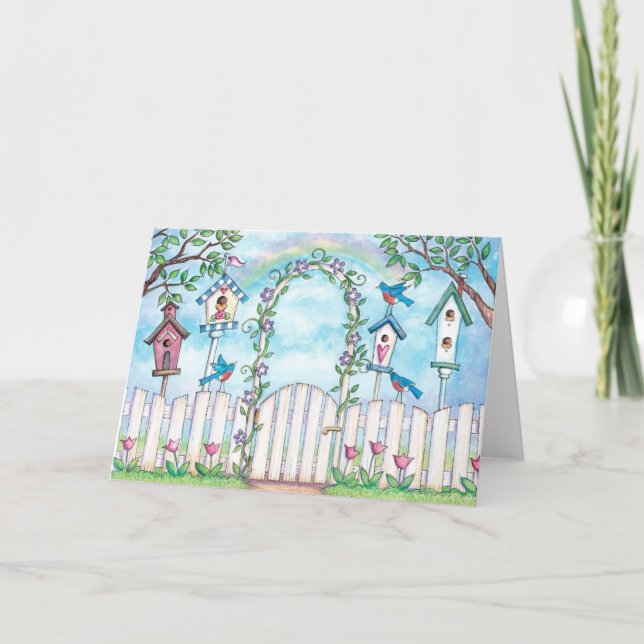 Merles de ressort - carte de voeux (Devant)