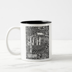 Merlin, by Aubrey Beardsley - HD Two-Tone Coffee Mug