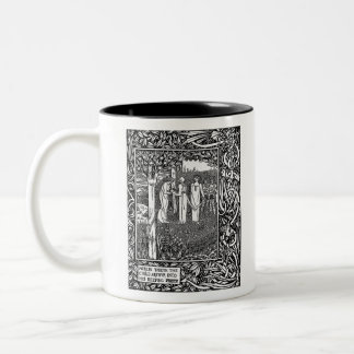 Merlin, by Aubrey Beardsley - HD Two-Tone Coffee Mug