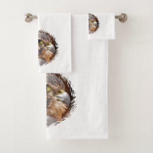 MERLIN FALCON BIRD OF PREY BATH TOWEL SET
